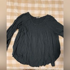 Mossy Blue Green Bohemian Top